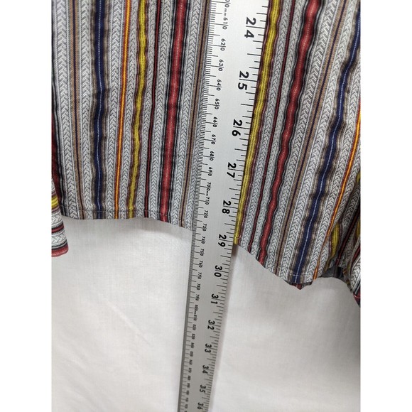 Visconti Black Shirt Men's Large Flip Cuff Multicolor - Picture 6 of 6